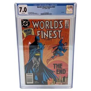 World's Finest Comics (Vol 1) #323 - CGC 7.0 (DC, 1986) - Final Issue